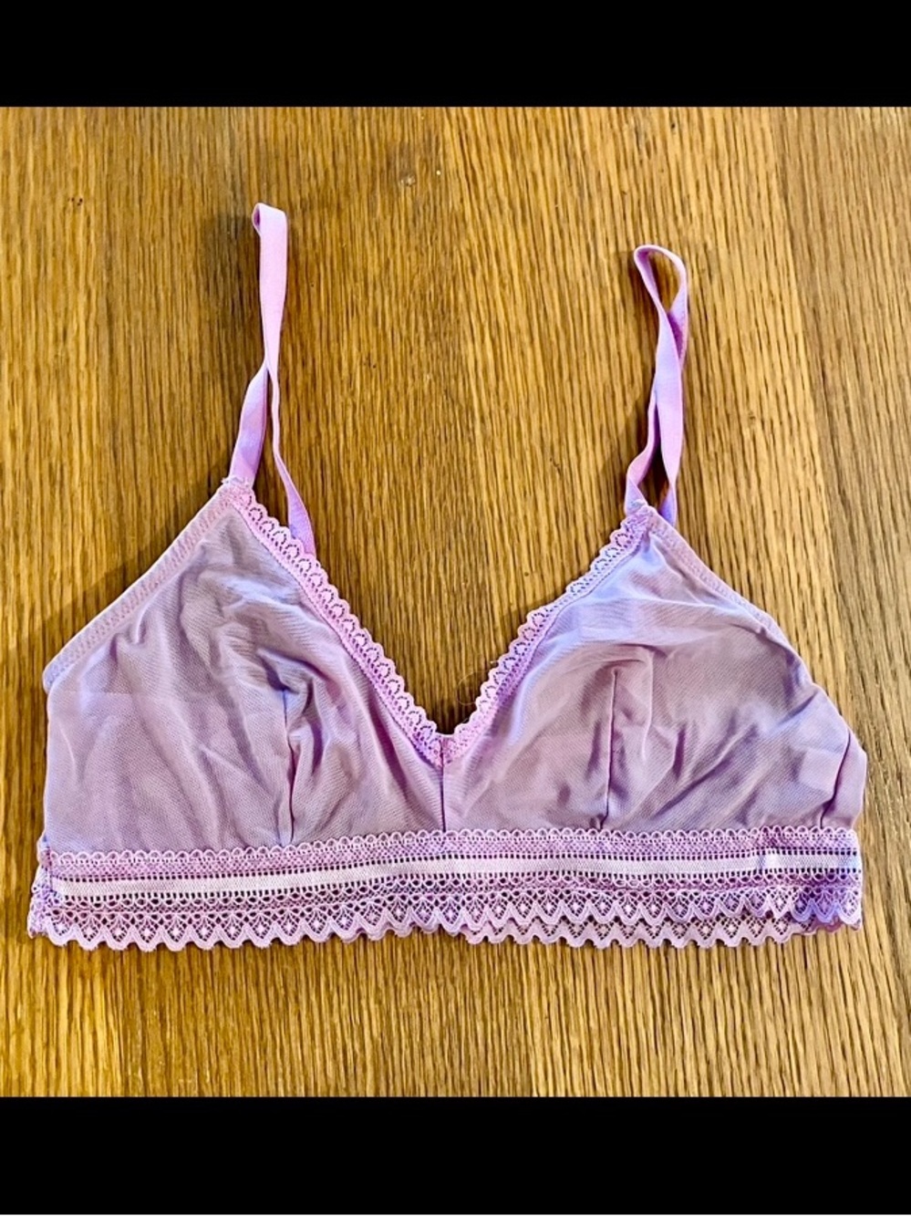 Light Purple Lace-Trim Bralette - Women Intimates
